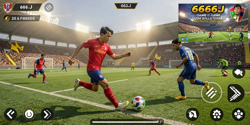 Tampilan gameplay yang mendebarkan dari 666J.