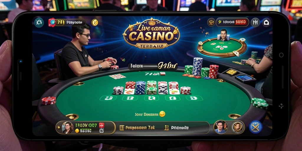 Tampilan gameplay Live Casino yang menarik dan interaktif.