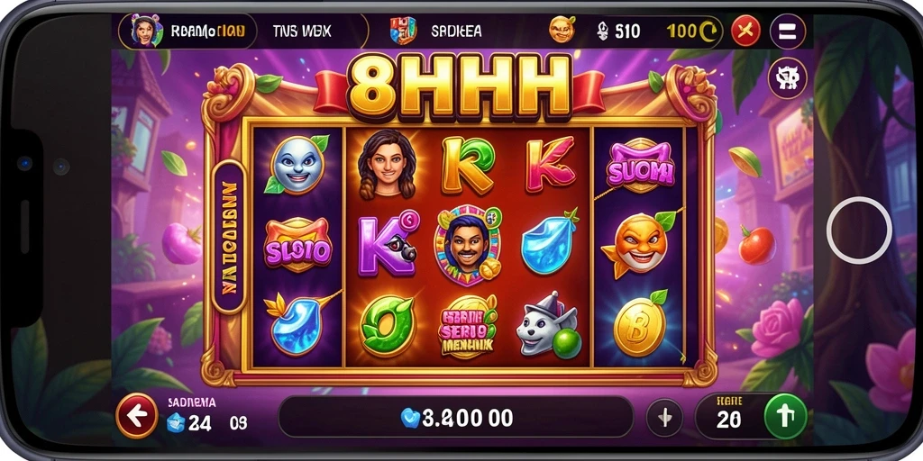 Tampilan gameplay Slot yang seru dan menarik di 8HHH.