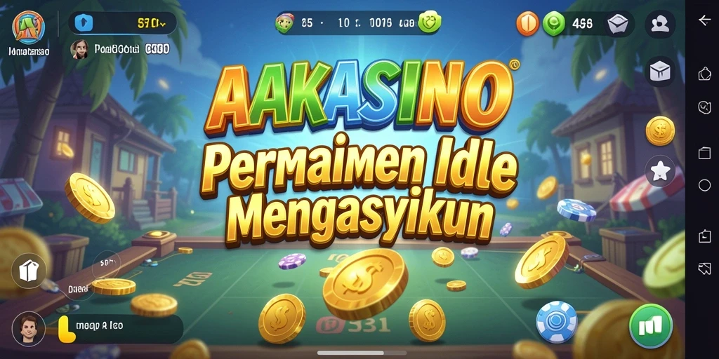 Tampilan gameplay AAKASINO yang mengasyikkan dengan fitur Idle.