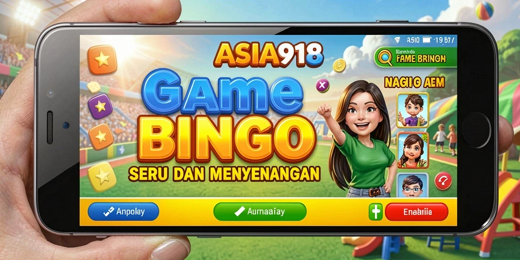 Tampilan gameplay Bingo yang seru dan interaktif di ASIA918.