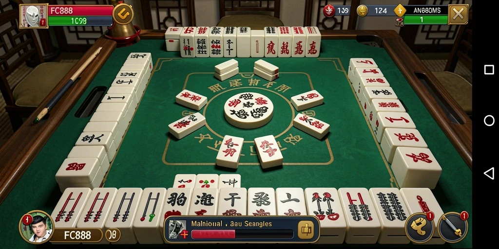Tampilan menarik dari gameplay Mahjong di FC888 yang penuh tantangan.