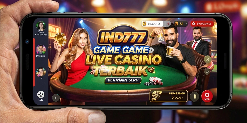 Tampilan menarik gameplay Live Casino yang mendebarkan di IND777.