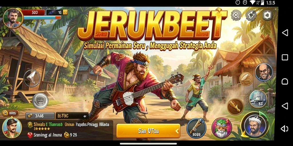 Tampilan gameplay menarik dan strategis dari JERUKBET.