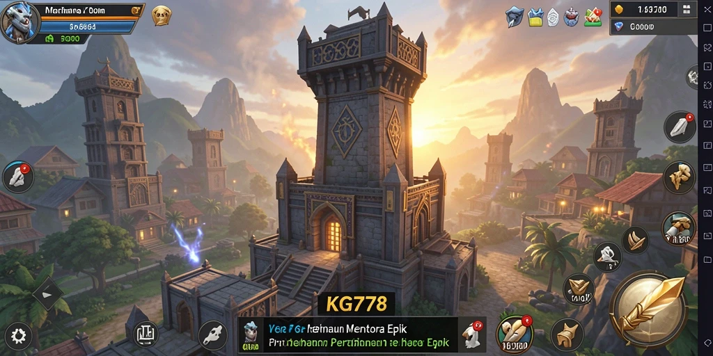 Tampilan gameplay menarik dari KG778 dalam genre Tower Defense.