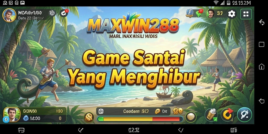 Screenshot gameplay MAXWIN288 yang menyenangkan dan penuh warna.