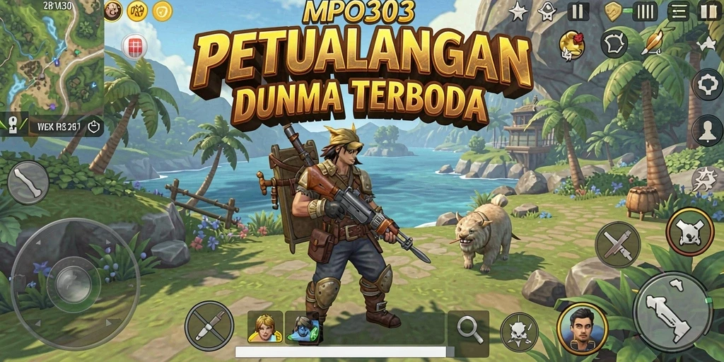 Tangkapan layar gameplay MPO303 menunjukkan petualangan di dunia terbuka yang indah.