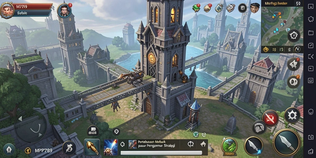 Tampilan gameplay <strong>MVP789</strong> yang intens dan strategis dalam mode Tower Defense.