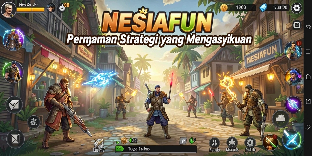 Tampilan gameplay <strong>NESIAFUN</strong> yang seru dan menantang dengan strategi mendalam.