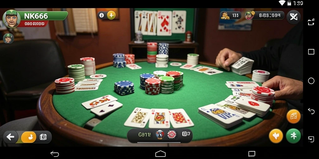 Tampilan gameplay Gaple yang menarik dan interaktif.