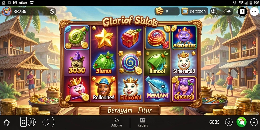 Screenshot RR789 menampilkan gameplay Slot yang mengasyikkan.