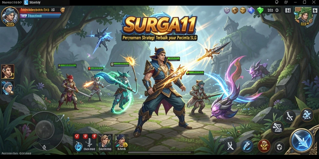 Screenshot gameplay <strong>SURGA11</strong> yang menampilkan peperangan strategis yang mendebarkan.